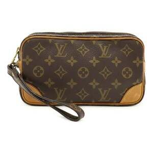 LOUIS VUITTON Brown Monogram Clutch Bag